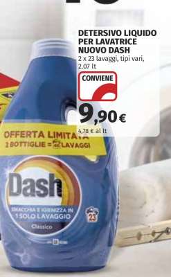 DETERSIVO LIQUIDO PER LAVATRICE NUOVO DASH