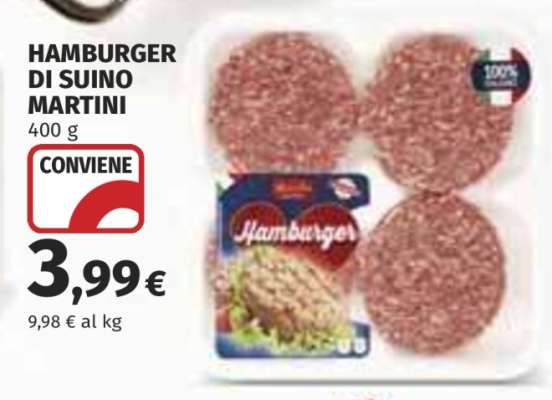 HAMBURGER DI SUINO MARTINI
