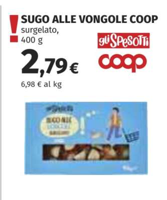 SUGO ALLE VONGOLE COOP