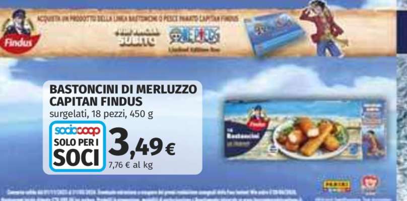 Bastoncini di Merluzzo Capitan Findus