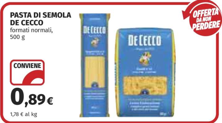 Pasta di Semola De Cecco