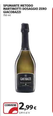 SPUMANTE METODO MARTINOTTI DOSAGGIO ZERO GIACOBAZZI