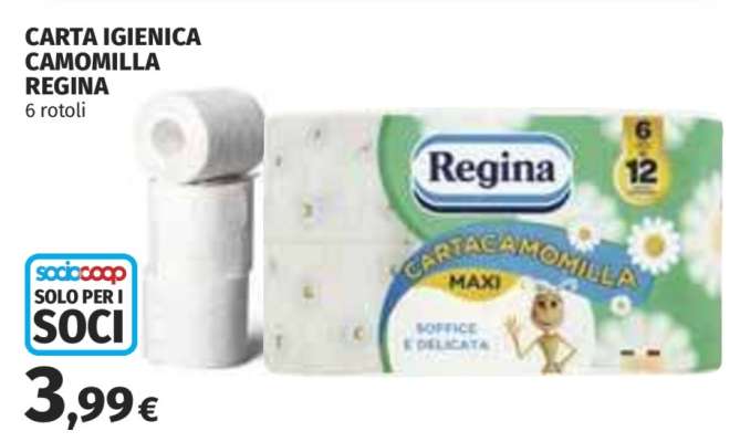 CARTA IGIENICA CAMOMILLA REGINA