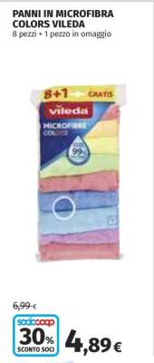 PANNI IN MICROFIBRA COLORS VILEDA