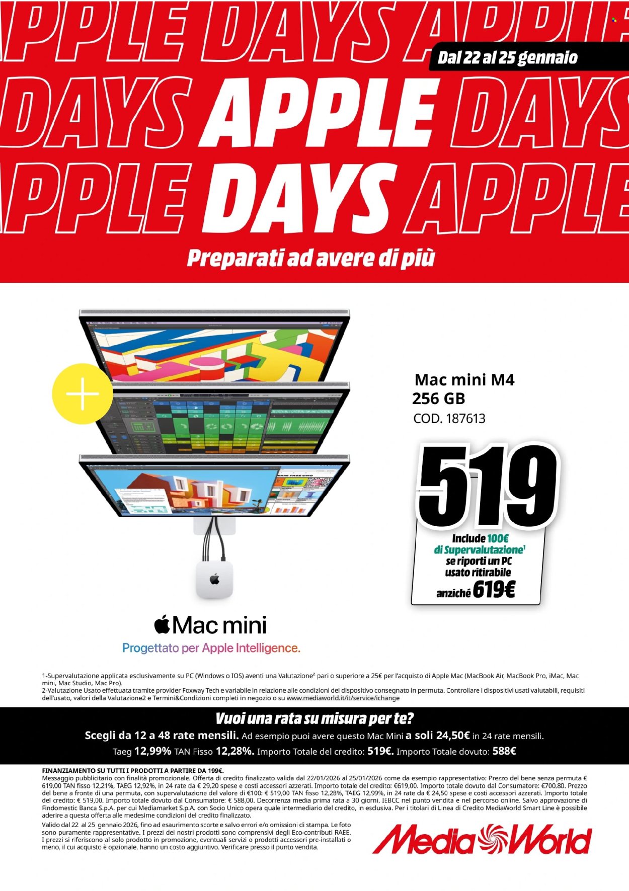 Volantino MediaWorld - 22/1/2026 - 25/1/2026. Pagina 4