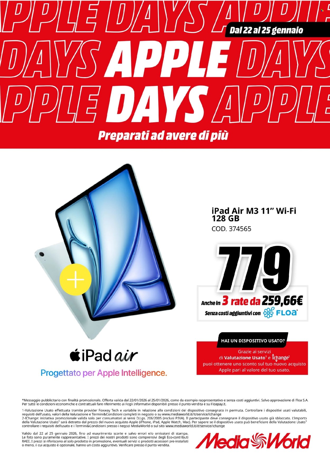 Volantino MediaWorld - 22/1/2026 - 25/1/2026. Pagina 6