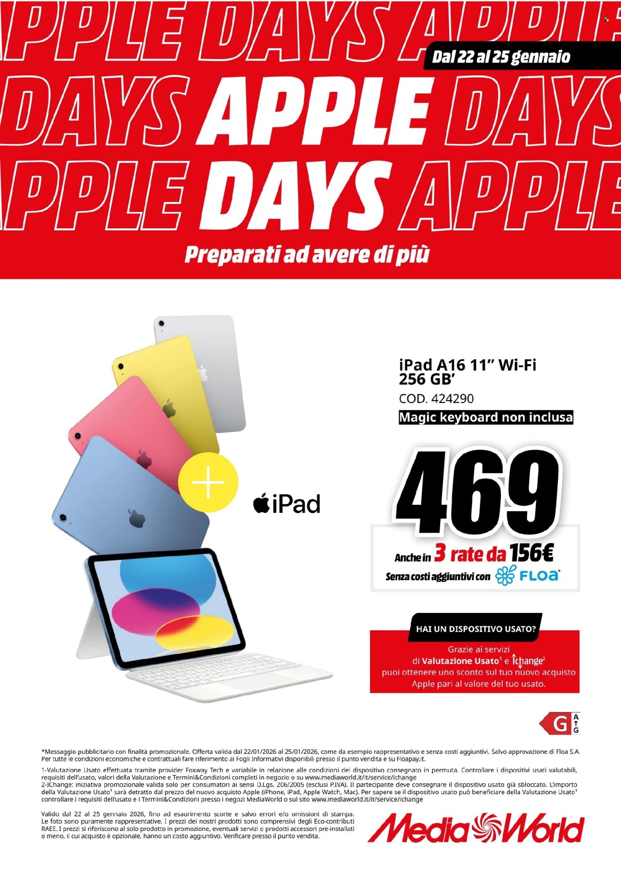 Volantino MediaWorld - 22/1/2026 - 25/1/2026. Pagina 7