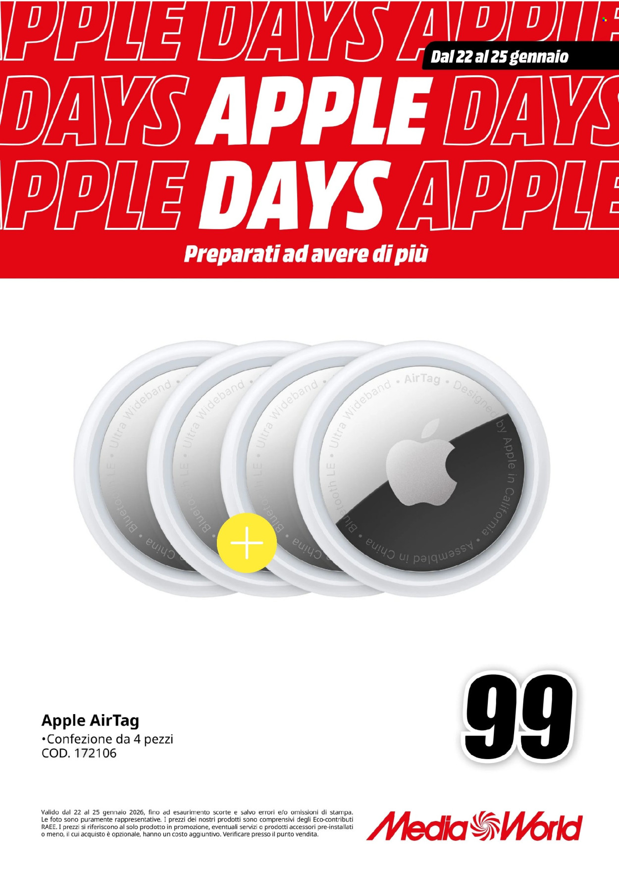 Volantino MediaWorld - 22/1/2026 - 25/1/2026. Pagina 12