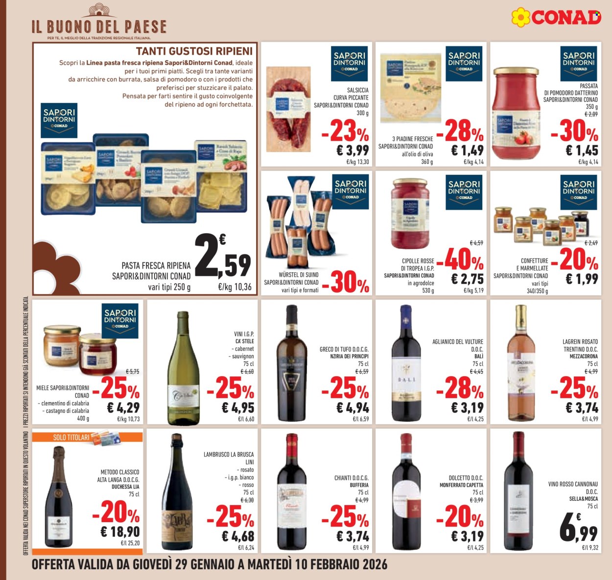Volantino Conad - 29/1/2026 - 10/2/2026. Pagina 16