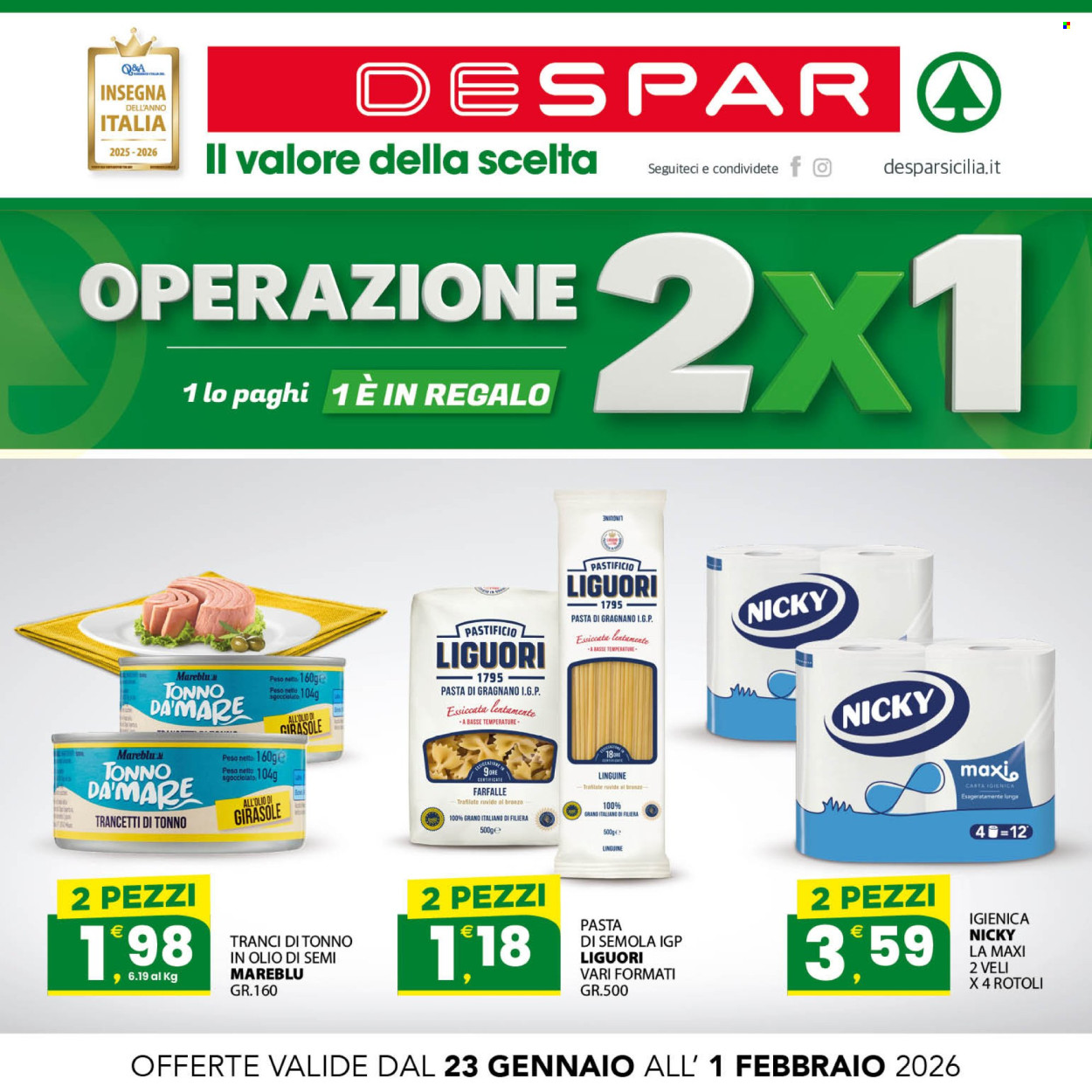 Volantino Despar - 23/1/2026 - 1/2/2026. Pagina 1