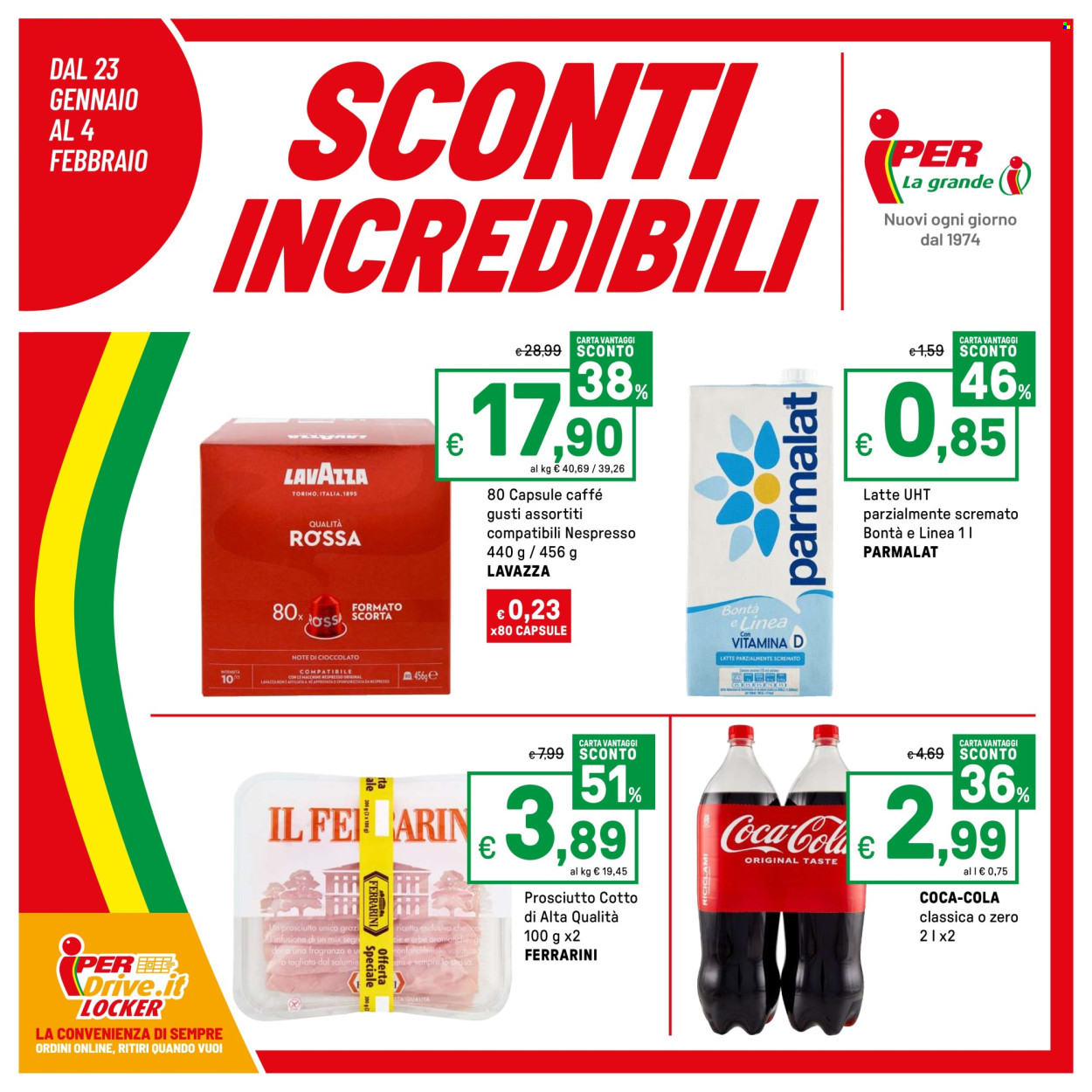 Volantino Iper, La grande i - 23/1/2026 - 4/2/2026. Pagina 1