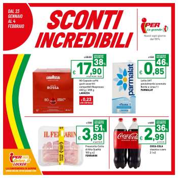 Volantino Iper, La grande i - 23/1/2026 - 4/2/2026.