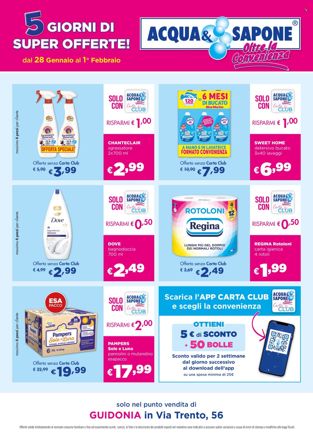 Volantino Acqua & Sapone - 28/1/2026 - 1/2/2026. Pagina 1