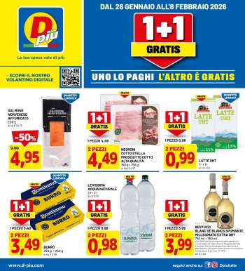 thumbnail - Volantino Dpiù - 1+1 GRATIS