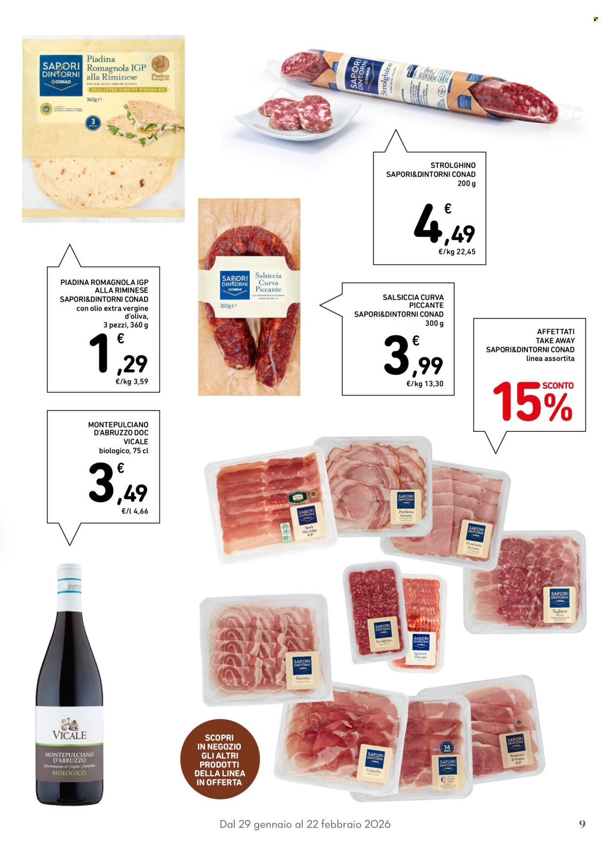 Volantino Conad - 29/1/2026 - 22/2/2026. Pagina 9
