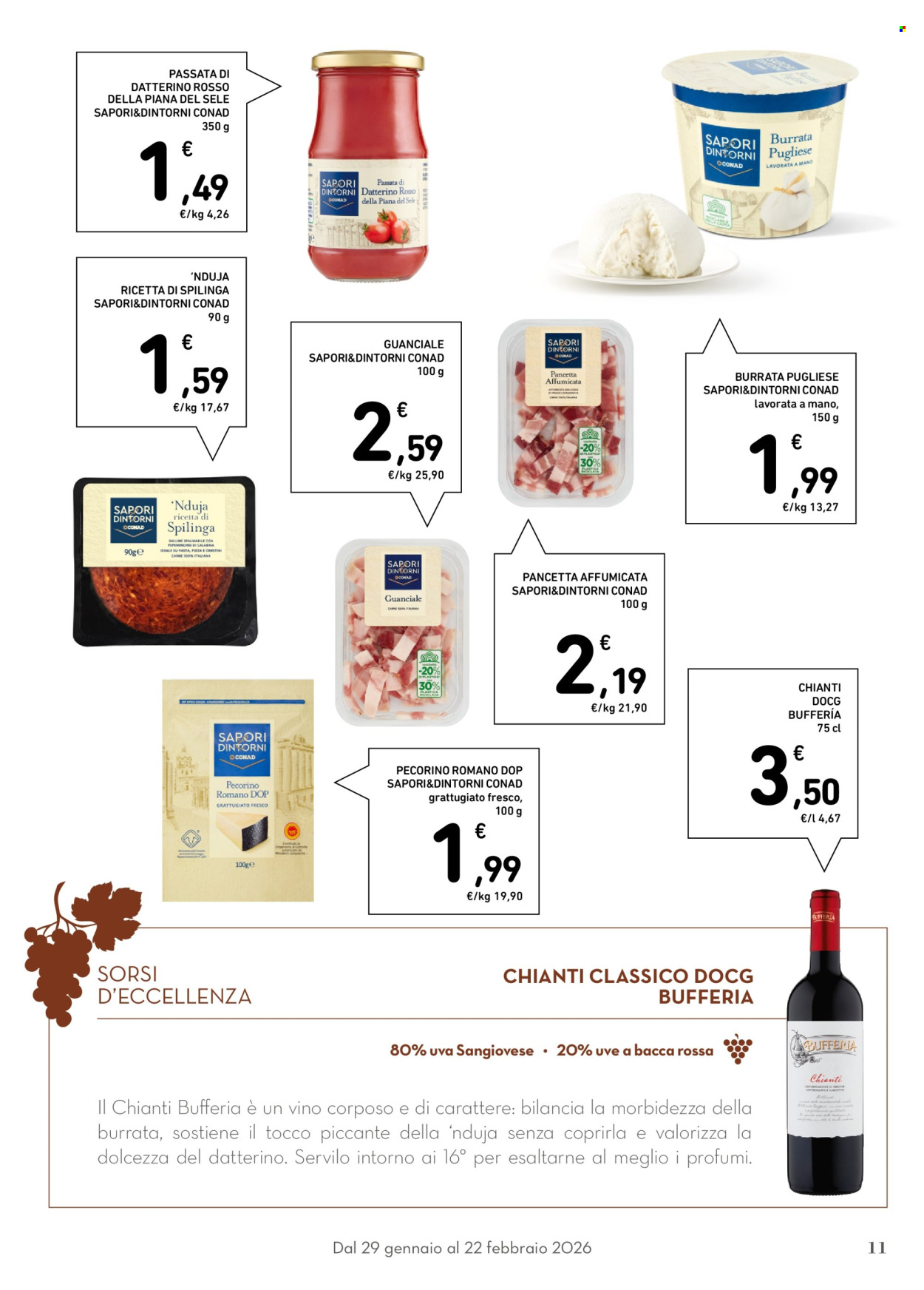 Volantino Conad - 29/1/2026 - 22/2/2026. Pagina 11