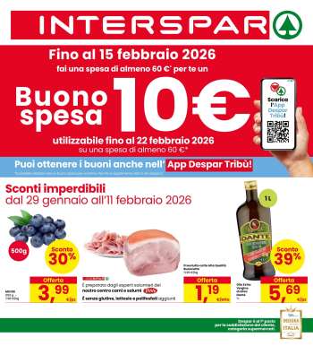 Volantino Interspar - 29/1/2026 - 11/2/2026.