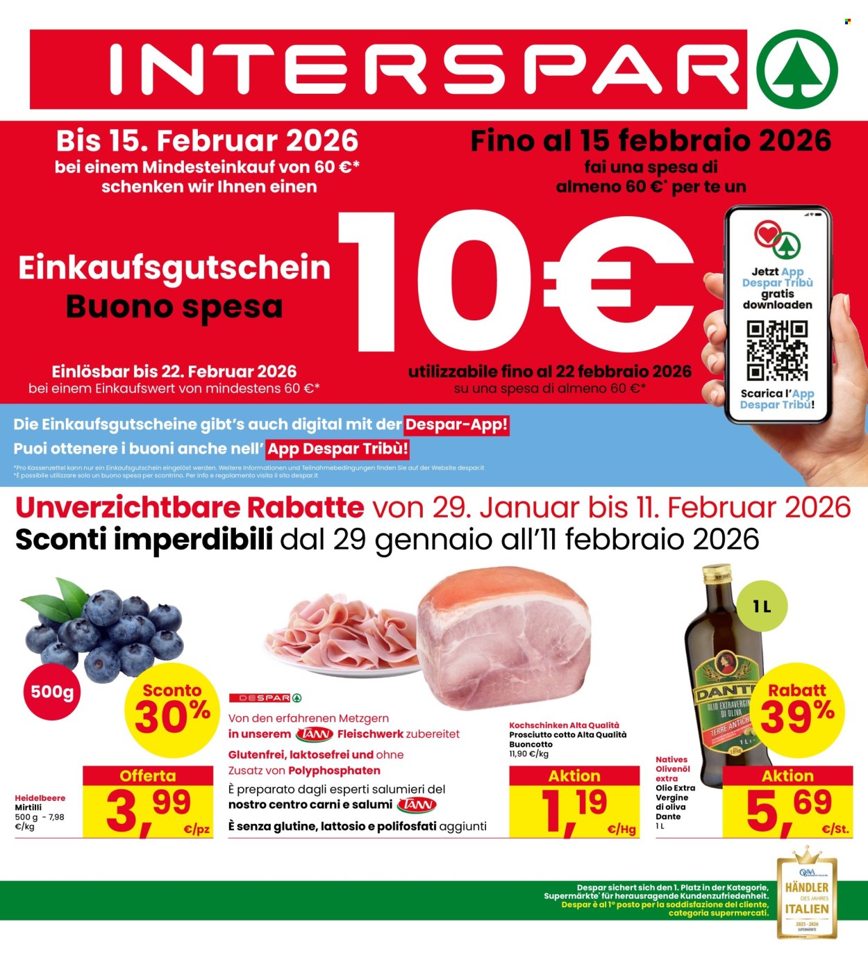 Volantino Interspar - 29/1/2026 - 11/2/2026. Pagina 1