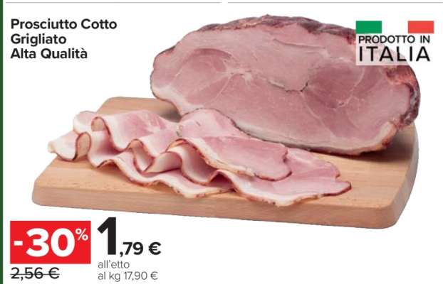 Prosciutto Cotto Grigliato Alta Qualità