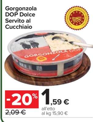 Gorgonzola DOP Dolce Servito al Cucchiaio