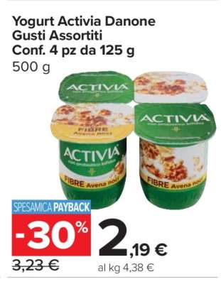Yogurt Activia Danone Gusti Assortiti