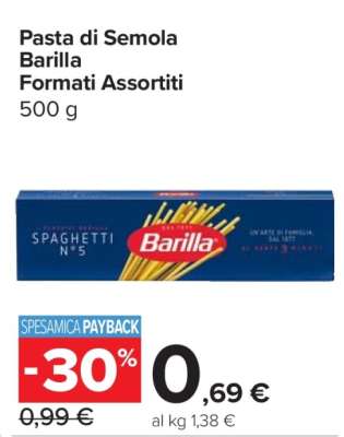 Pasta di Semola Barilla Formati Assortiti