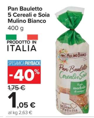 Pan Bauletto 5 Cereali e Soia Mulino Bianco