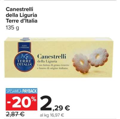 Canestrelli della Liguria Terre d’Italia