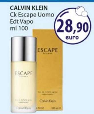 CALVIN KLEIN Ck Escape Uomo Edt Vapo ml 100