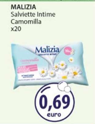 MALIZIA Salviette Intime Camomilla x20