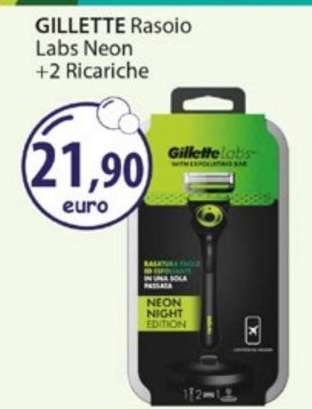 GILLETTE Rasoio Labs Neon +2 Ricariche