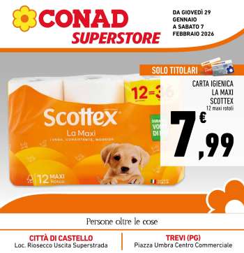 Volantino Conad Superstore - 29/1/2026 - 7/2/2026.
