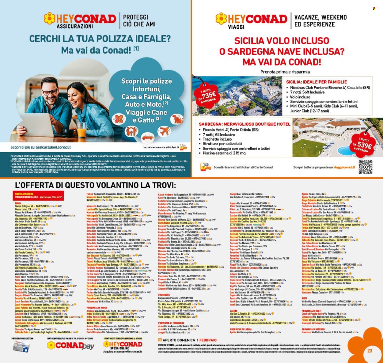 Volantino Conad - 29/1/2026 - 7/2/2026. Pagina 23