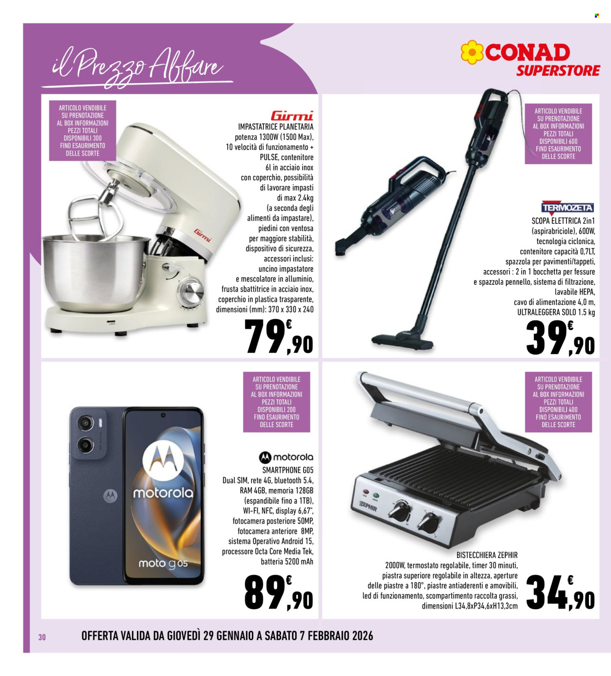 Volantino Conad - 29/1/2026 - 7/2/2026. Pagina 30