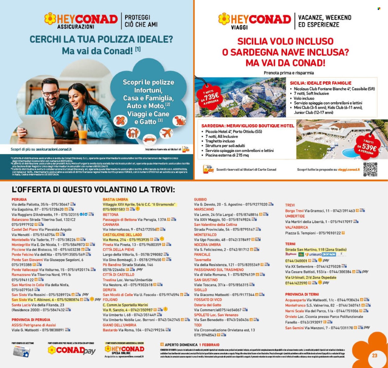 Volantino Conad - 29/1/2026 - 7/2/2026. Pagina 23