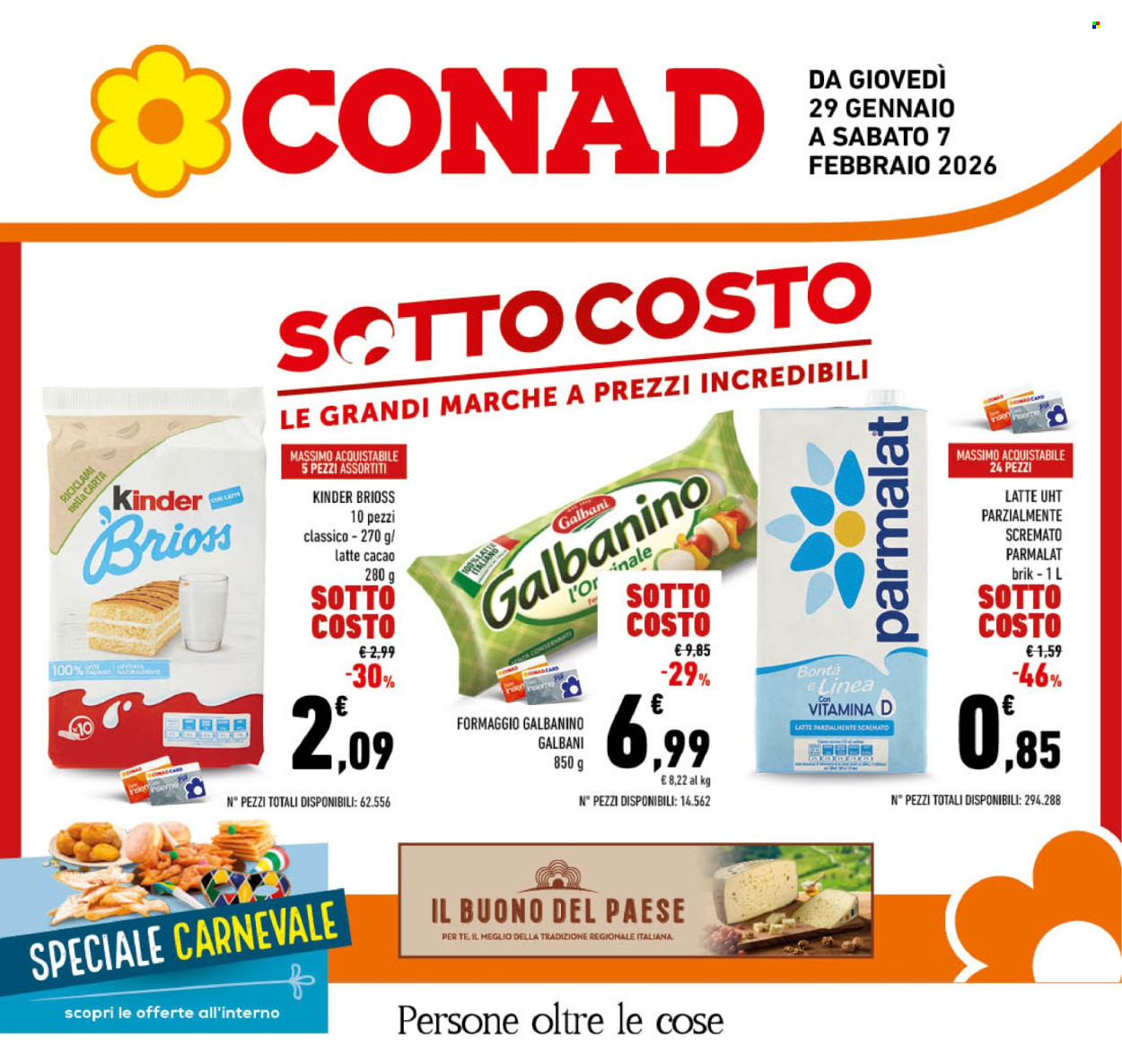 Volantino Conad - 29/1/2026 - 7/2/2026. Pagina 1