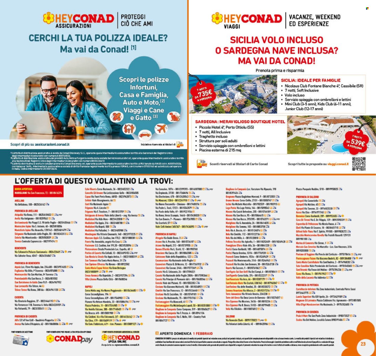 Volantino Conad - 29/1/2026 - 7/2/2026. Pagina 23