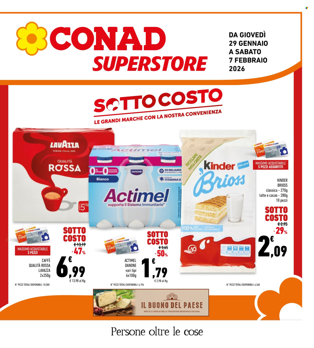 Volantino Conad Superstore - 29/1/2026 - 7/2/2026. Pagina 1