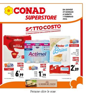 Volantino Conad Superstore - 29/1/2026 - 7/2/2026.