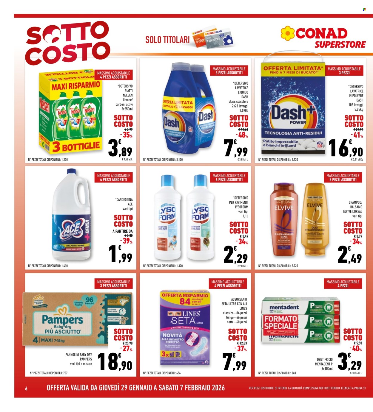 Volantino Conad Superstore - 29/1/2026 - 7/2/2026. Pagina 6