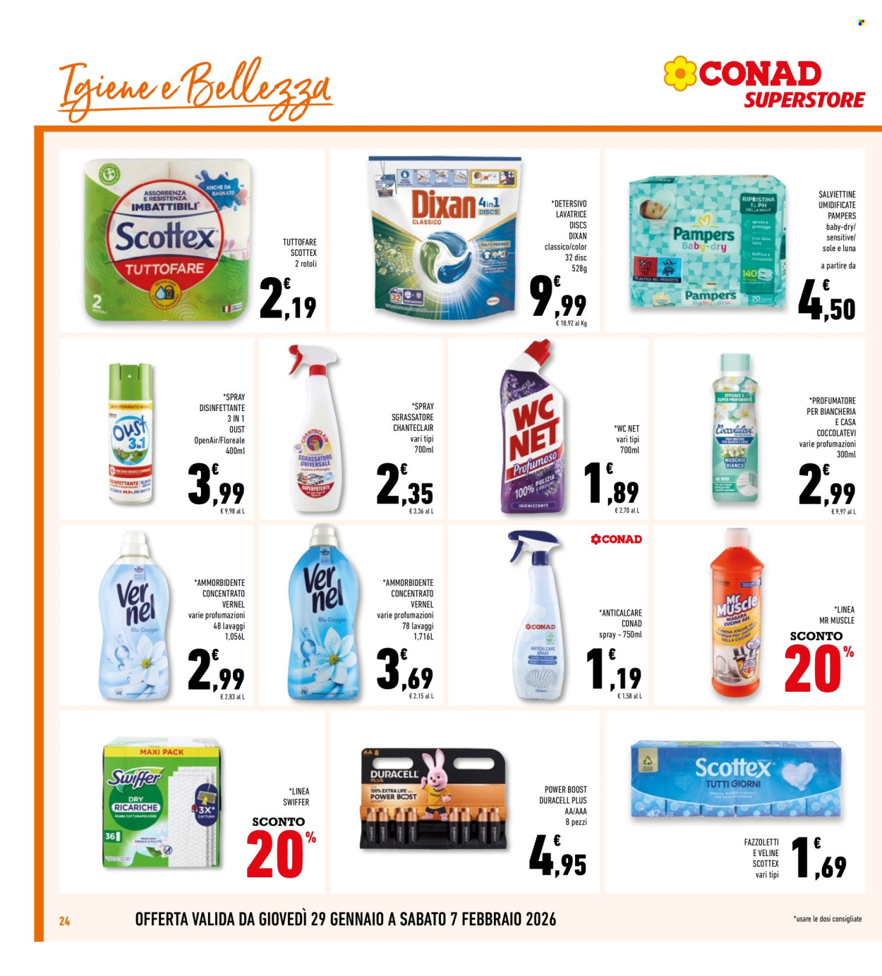 Volantino Conad Superstore - 29/1/2026 - 7/2/2026. Pagina 24