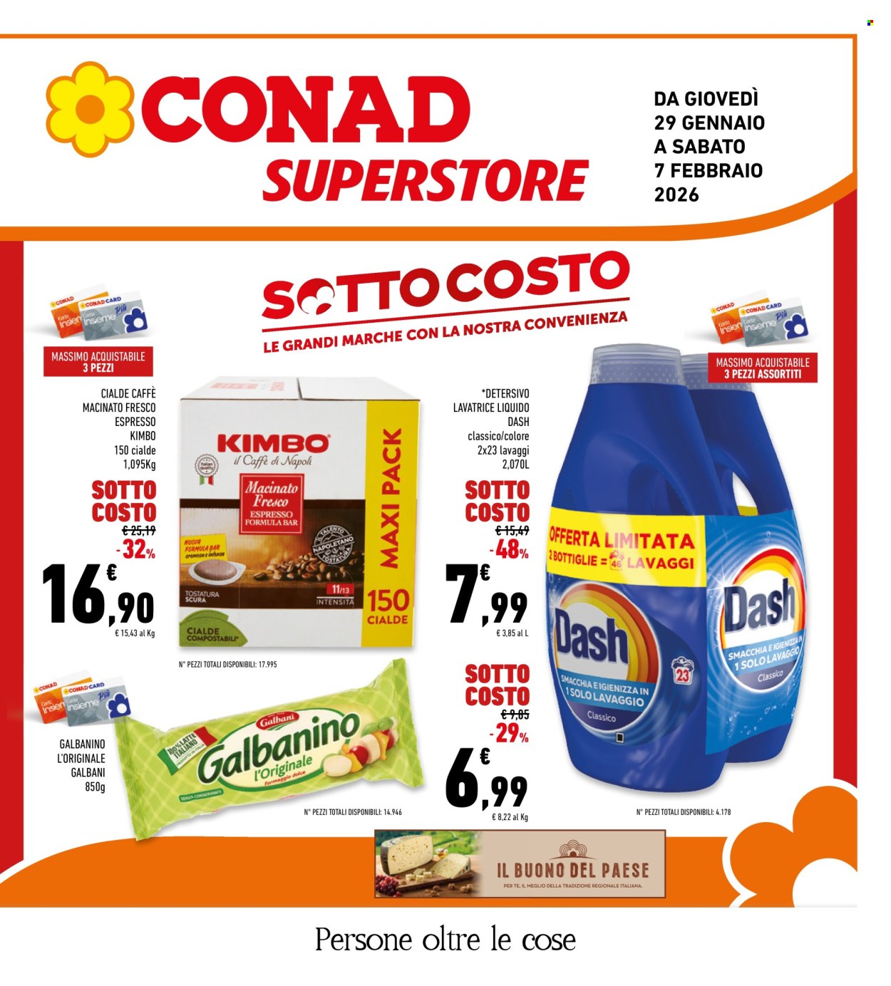 Volantino Conad Superstore - 29/1/2026 - 7/2/2026. Pagina 1