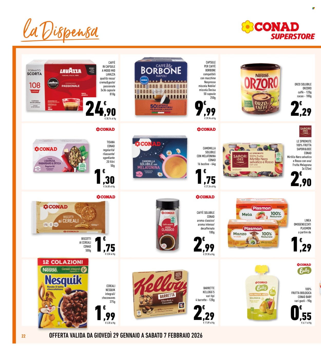 Volantino Conad Superstore - 29/1/2026 - 7/2/2026. Pagina 22