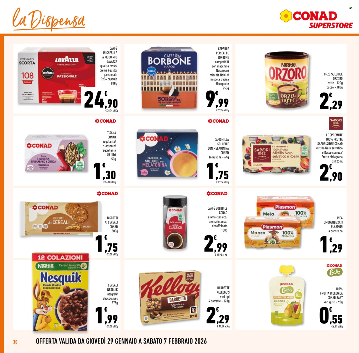 Volantino Conad Superstore - 29/1/2026 - 7/2/2026. Pagina 30