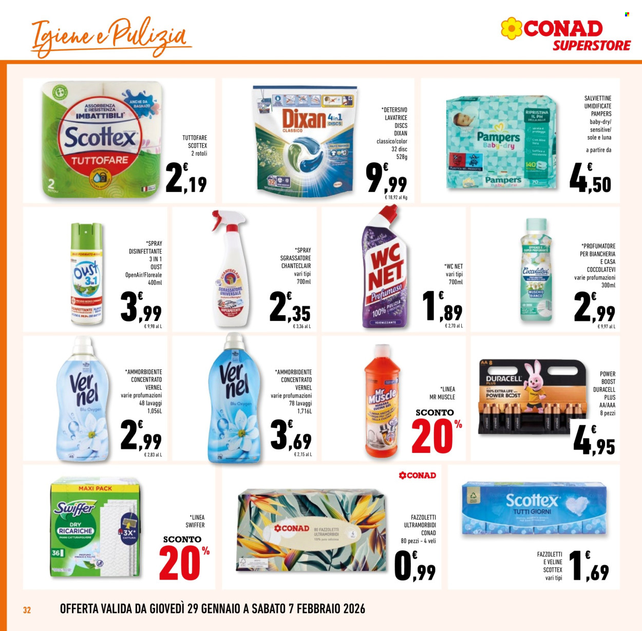 Volantino Conad Superstore - 29/1/2026 - 7/2/2026. Pagina 32