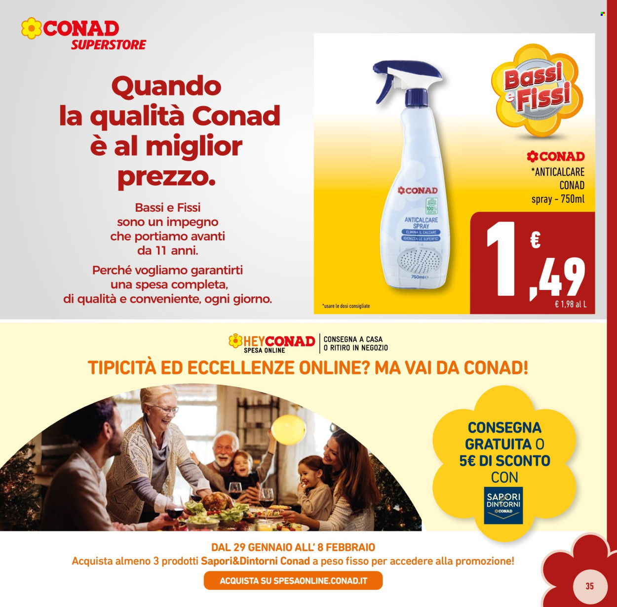Volantino Conad Superstore - 29/1/2026 - 7/2/2026. Pagina 35