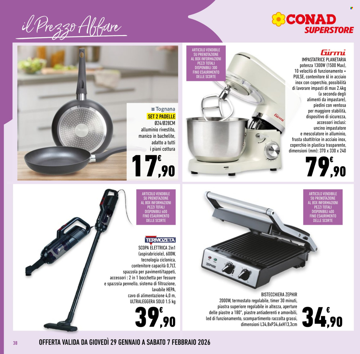 Volantino Conad Superstore - 29/1/2026 - 7/2/2026. Pagina 38