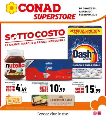 Volantino Conad Superstore - 29/1/2026 - 7/2/2026.