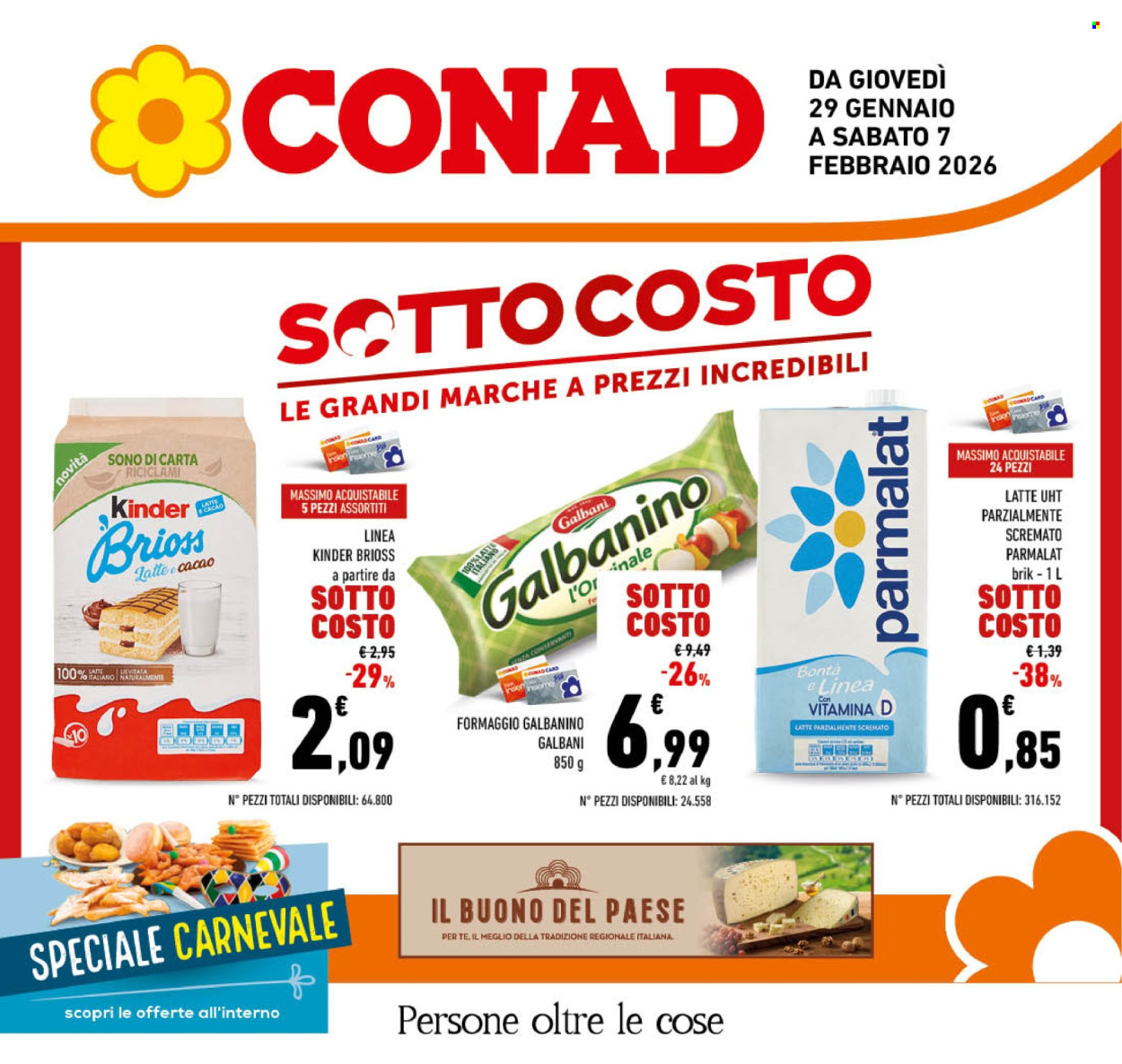 Volantino Conad - 29/1/2026 - 7/2/2026. Pagina 1