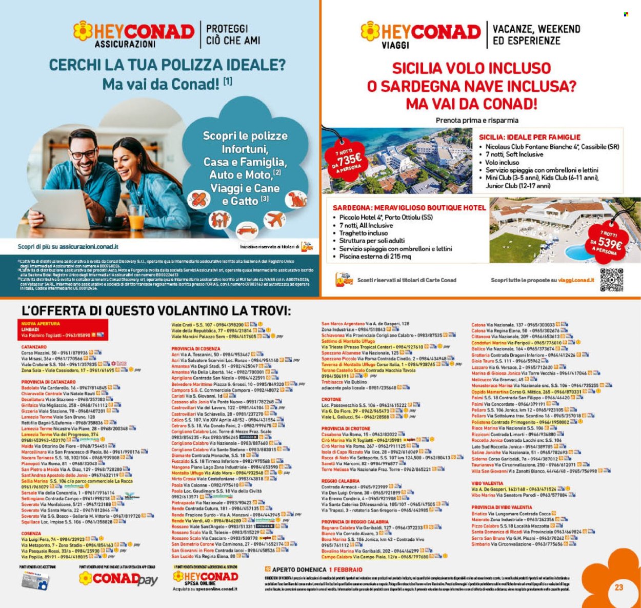 Volantino Conad - 29/1/2026 - 7/2/2026. Pagina 23